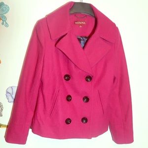 Merona Short Pea Coat Pink